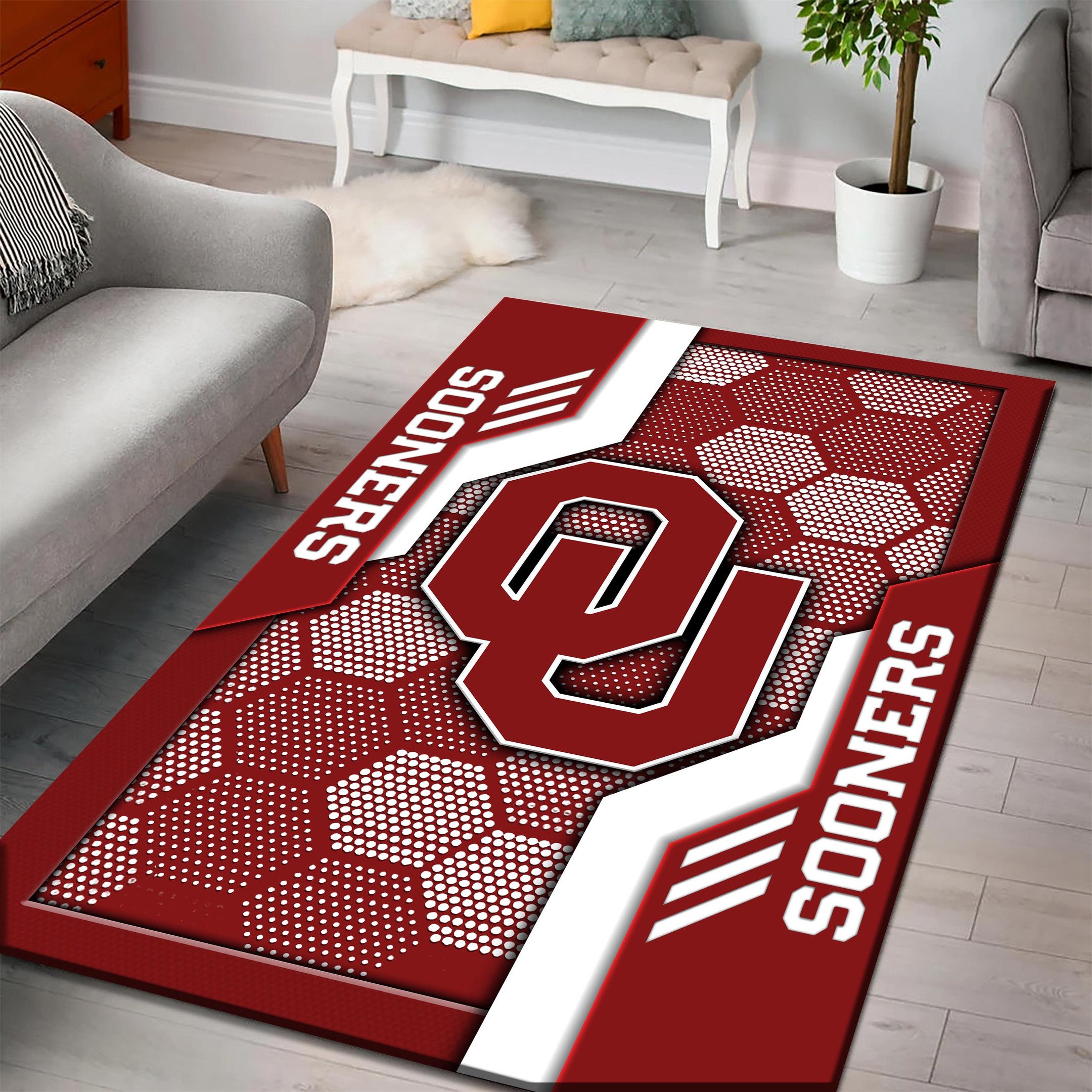 Oklahoma Sooners Area Rugs 3701 - Famjoys Oklahoma Sooners Area Rugs 3701 - Famjoys