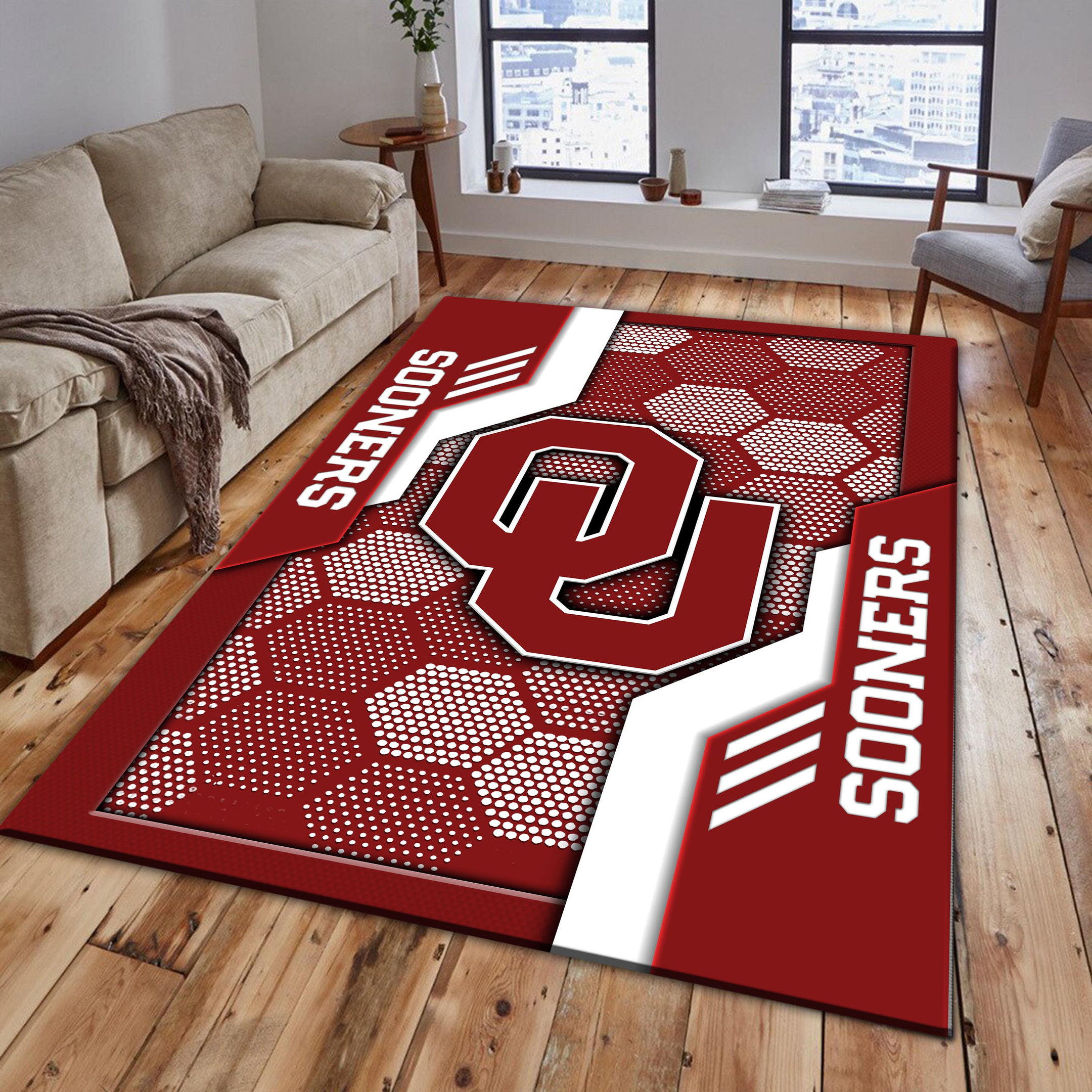 Oklahoma Sooners Area Rugs 3701 - Famjoys Oklahoma Sooners Area Rugs 3701 - Famjoys