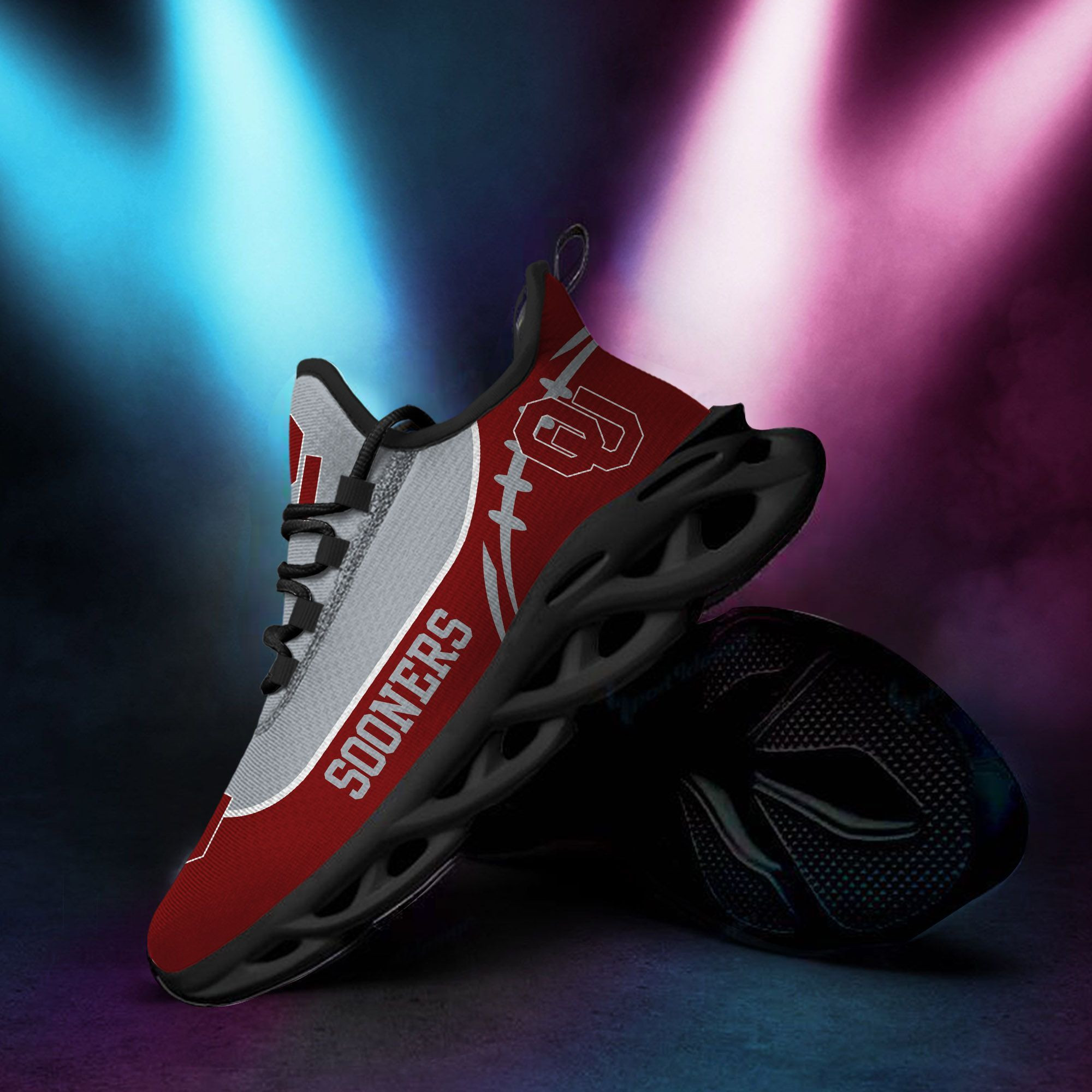 Oklahoma Sooners Custom Personalized Max Soul Sneakers Shoes - Famjoys Oklahoma Sooners Custom Personalized Max Soul Sneakers Shoes - Famjoys