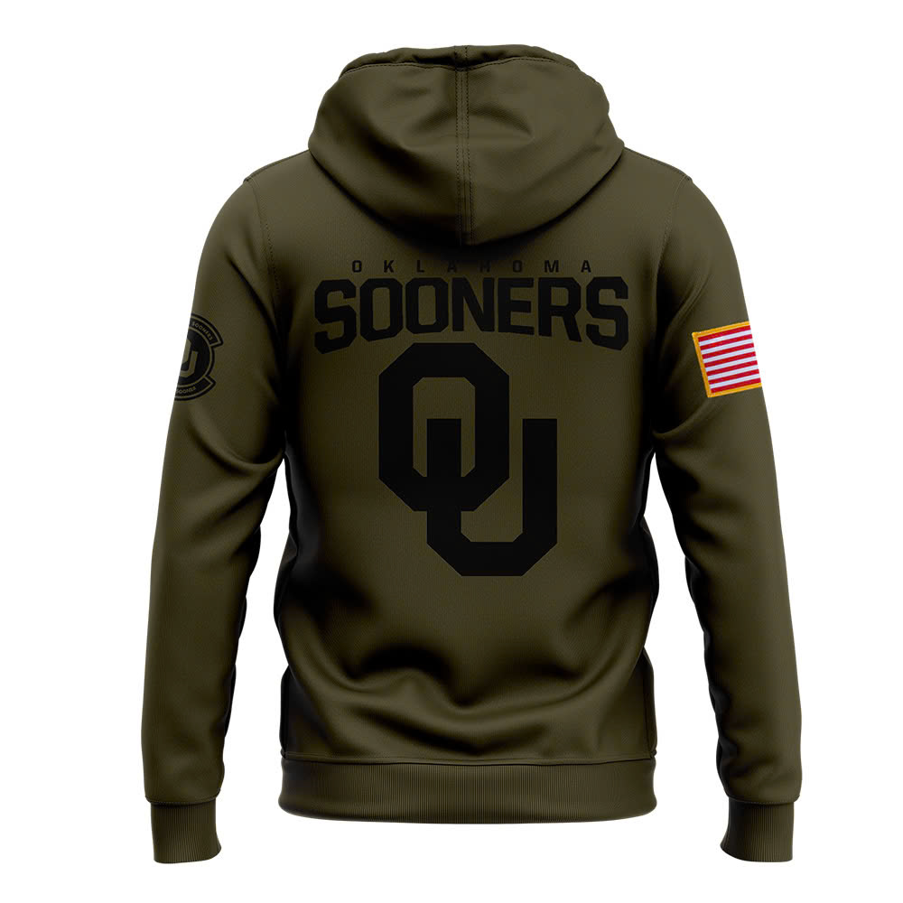 Oklahoma Sooners Football Camo Salute to Service Club Fleece Pullover Hoodie - Famjoys Oklahoma Sooners Football Camo Salute to Service Club Fleece Pullover Hoodie - Famjoys