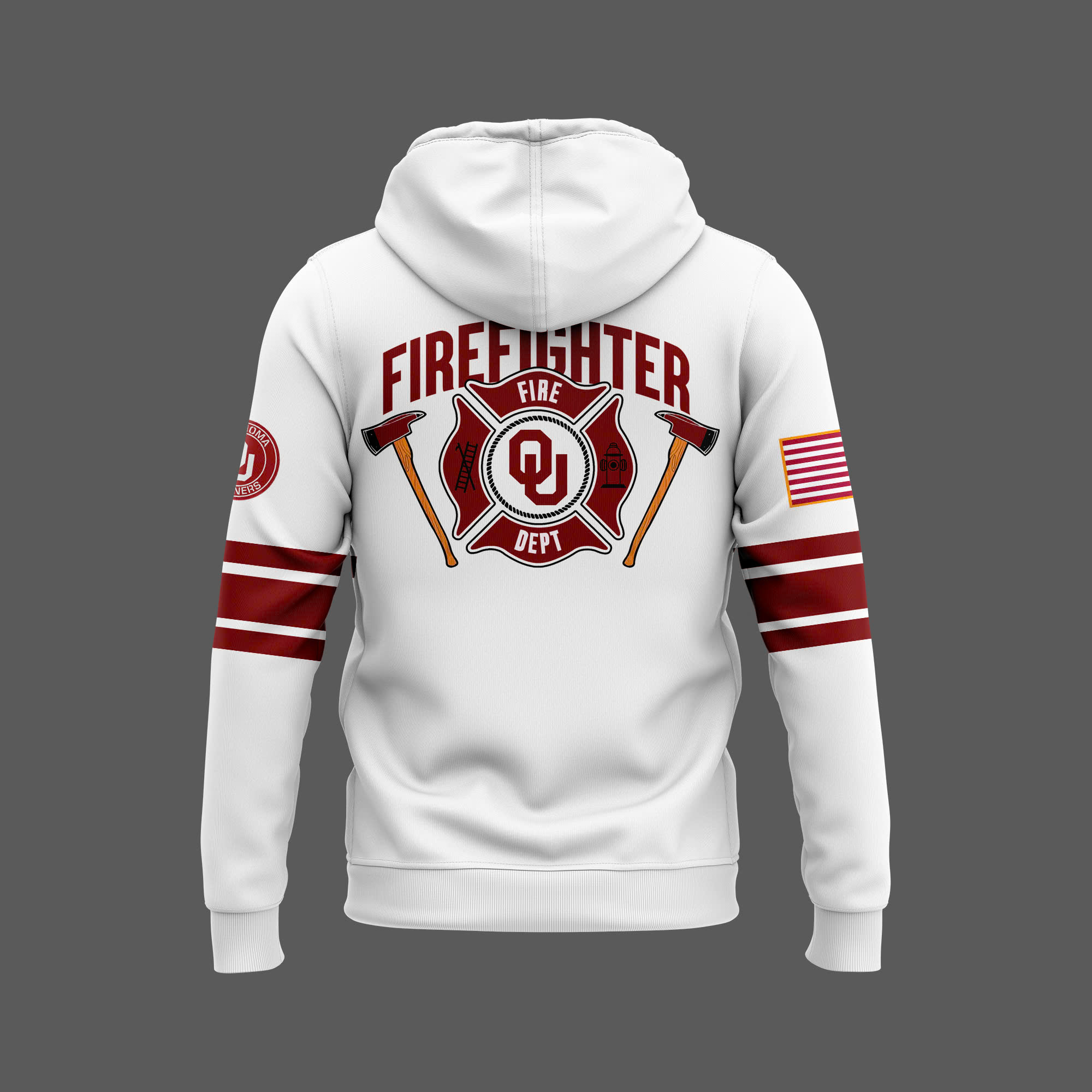 Oklahoma Sooners Football x Firefighter Appreciation Night Premium Pullover Hoodie - Famjoys Oklahoma Sooners Football x Firefighter Appreciation Night Premium Pullover Hoodie - Famjoys
