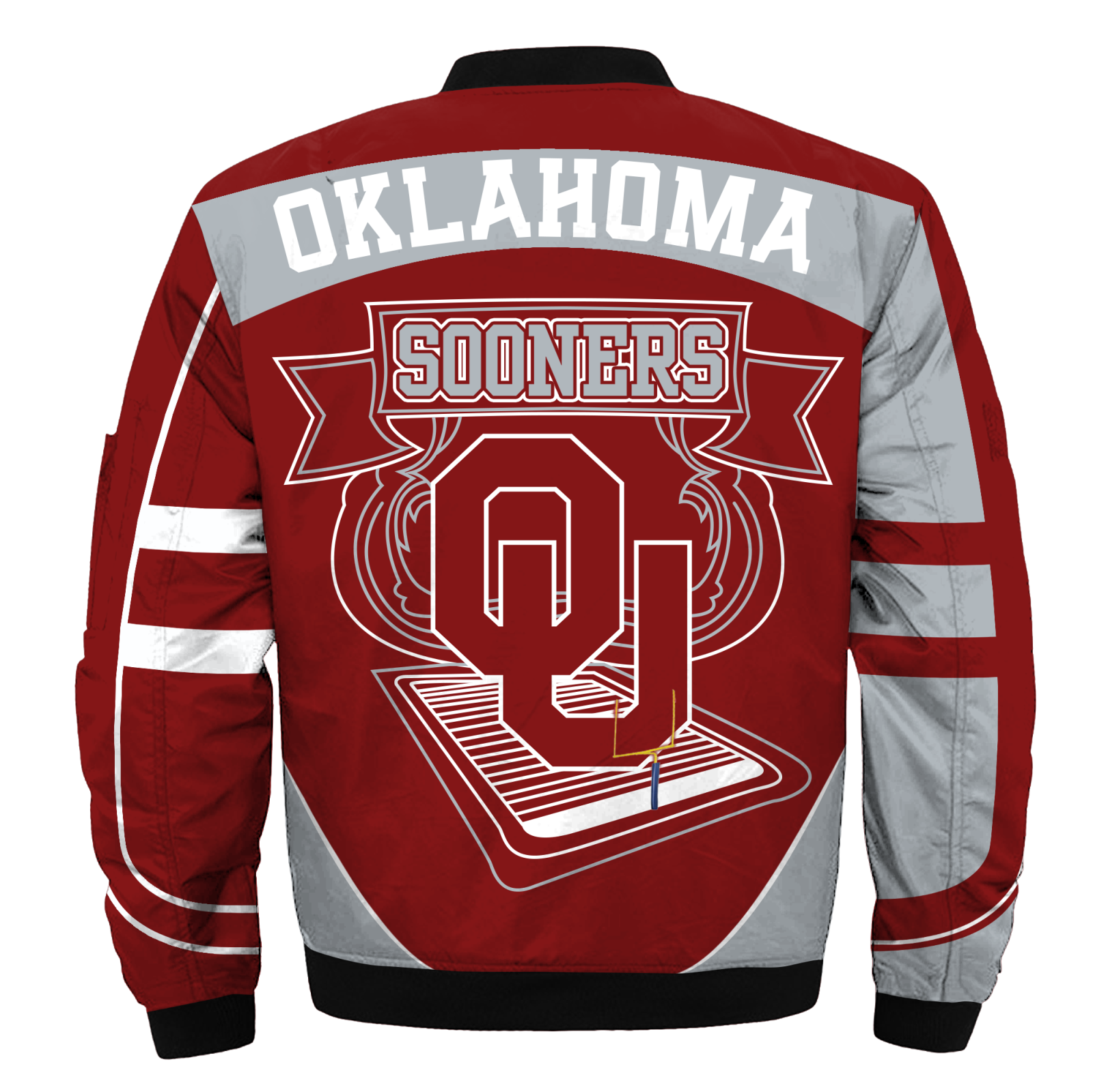 Oklahoma Sooners Jacket 3D Printed Fire Ball - Famjoys Oklahoma Sooners Jacket 3D Printed Fire Ball - Famjoys