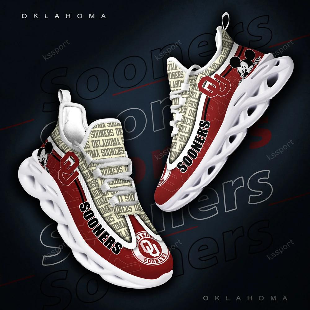 Oklahoma Sooners Max Soul Clunky Sneakers - Famjoys Oklahoma Sooners Max Soul Clunky Sneakers - Famjoys