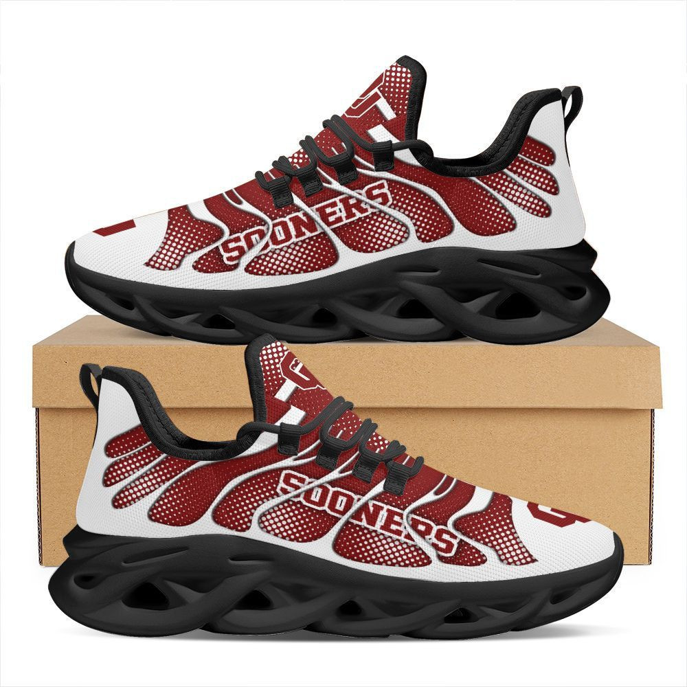 Oklahoma Sooners Max Soul Sneakers Shoes - Famjoys Oklahoma Sooners Max Soul Sneakers Shoes - Famjoys