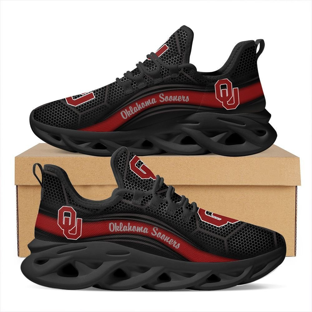 Oklahoma Sooners Max Soul Sneakers Shoes - Famjoys Oklahoma Sooners Max Soul Sneakers Shoes - Famjoys