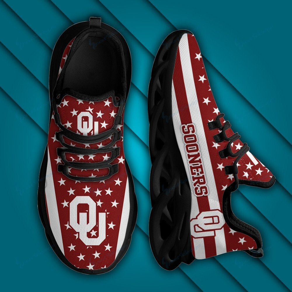 Oklahoma Sooners Max Soul YZ Running Sneakers 09 - Famjoys Oklahoma Sooners Max Soul YZ Running Sneakers 09 - Famjoys