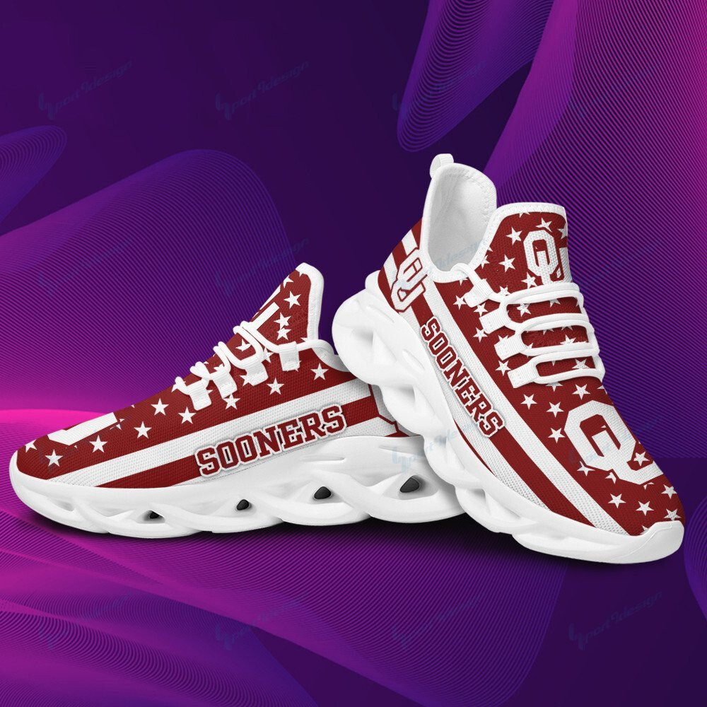 Oklahoma Sooners Max Soul YZ Running Sneakers 09 - Famjoys Oklahoma Sooners Max Soul YZ Running Sneakers 09 - Famjoys