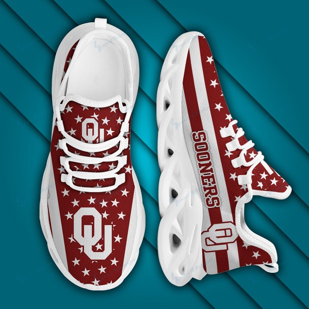 Oklahoma Sooners Max Soul YZ Running Sneakers 09 - Famjoys Oklahoma Sooners Max Soul YZ Running Sneakers 09 - Famjoys