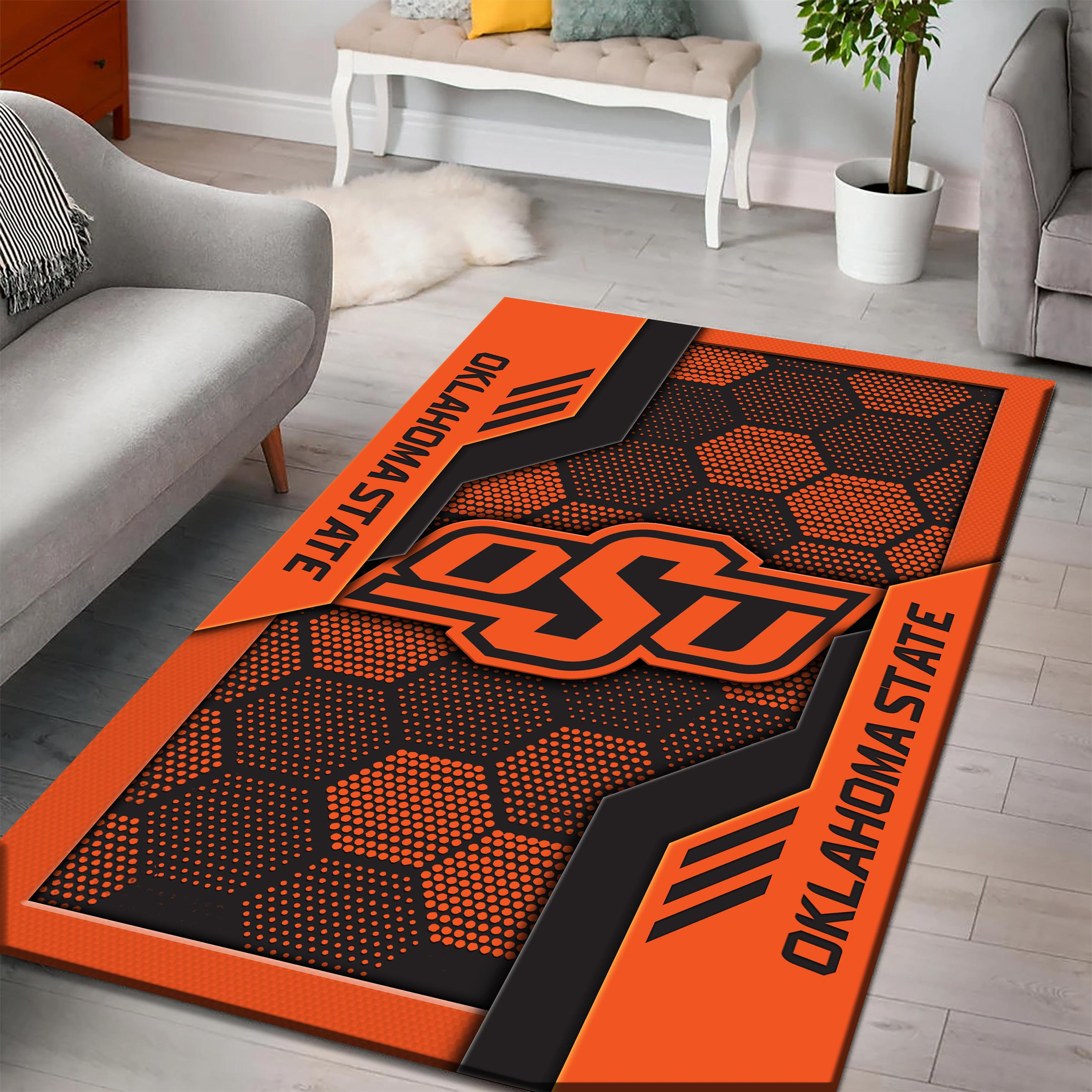 Oklahoma State Cowboys Area Rugs 3732 - Famjoys Oklahoma State Cowboys Area Rugs 3732 - Famjoys