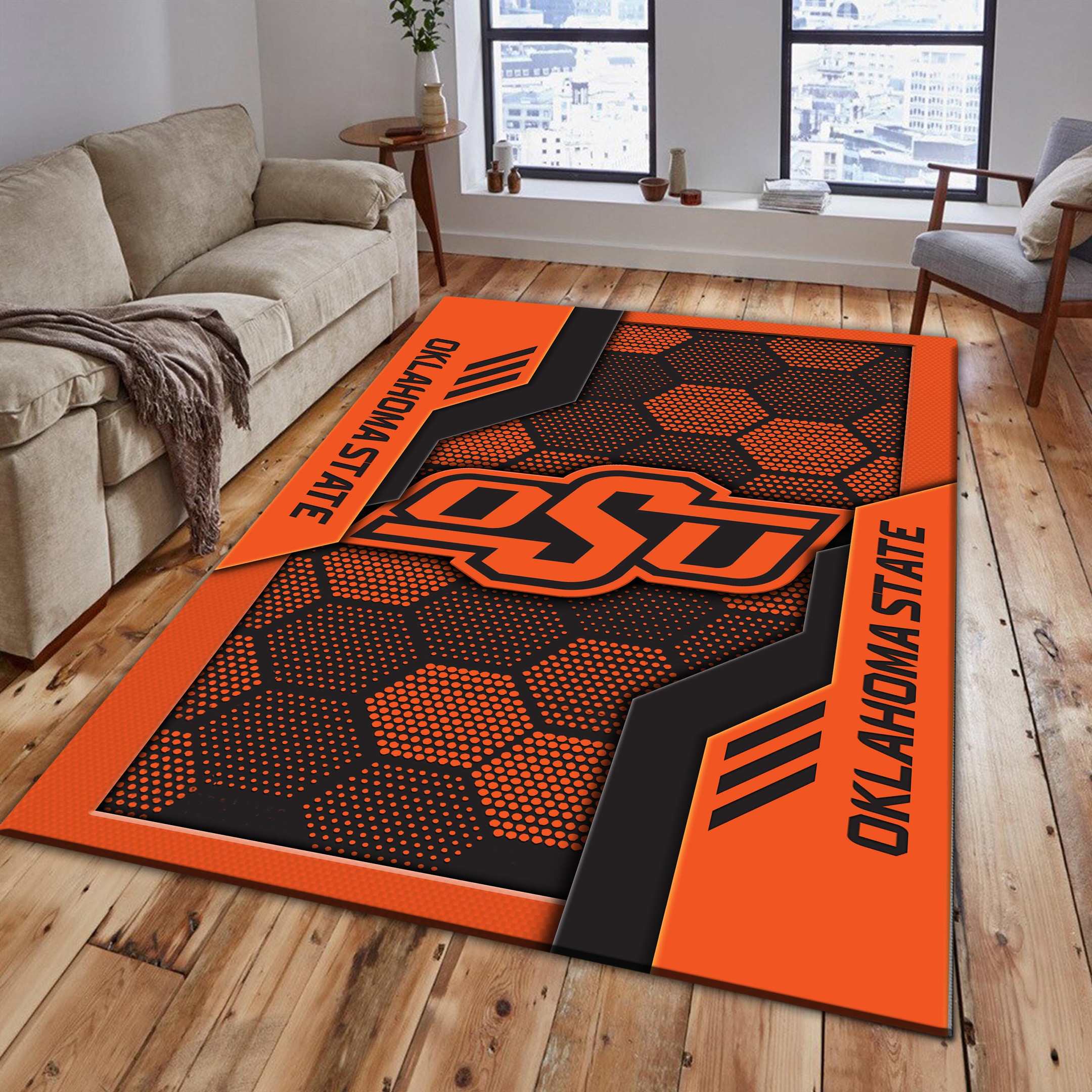 Oklahoma State Cowboys Area Rugs 3732 - Famjoys Oklahoma State Cowboys Area Rugs 3732 - Famjoys