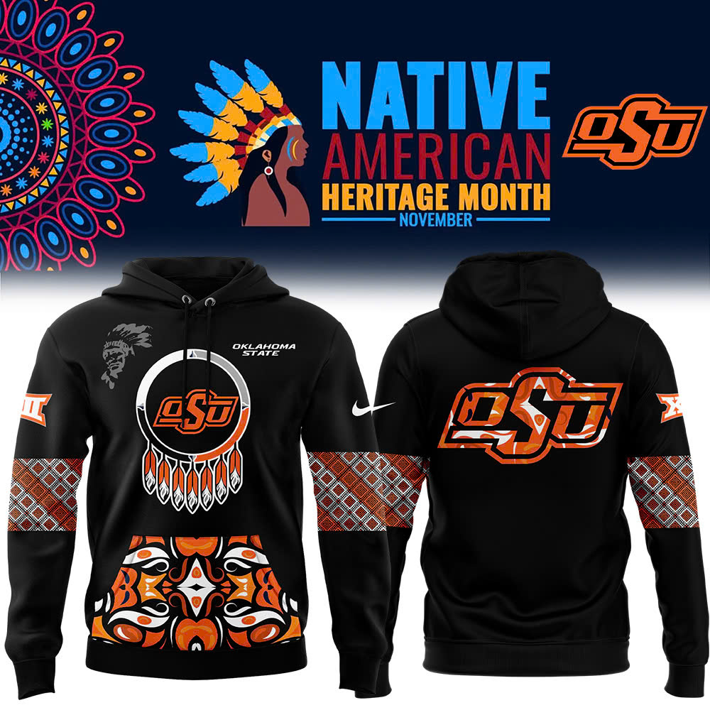 Oklahoma State Cowboys Native American Heritage Month Premium Pullover Hoodie - Famjoys Oklahoma State Cowboys Native American Heritage Month Premium Pullover Hoodie - Famjoys