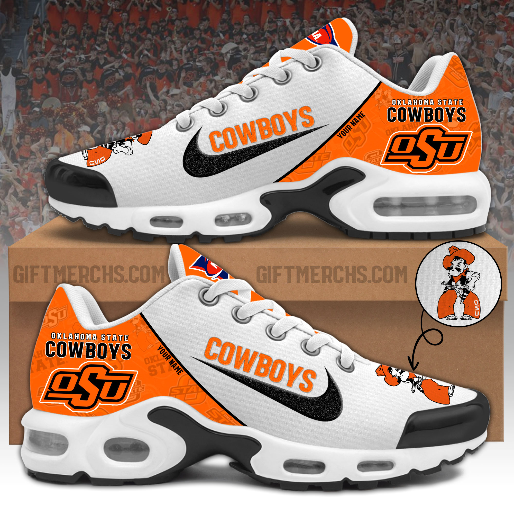 Oklahoma State Cowboys Personalized Shoes - Famjoys Oklahoma State Cowboys Personalized Shoes - Famjoys