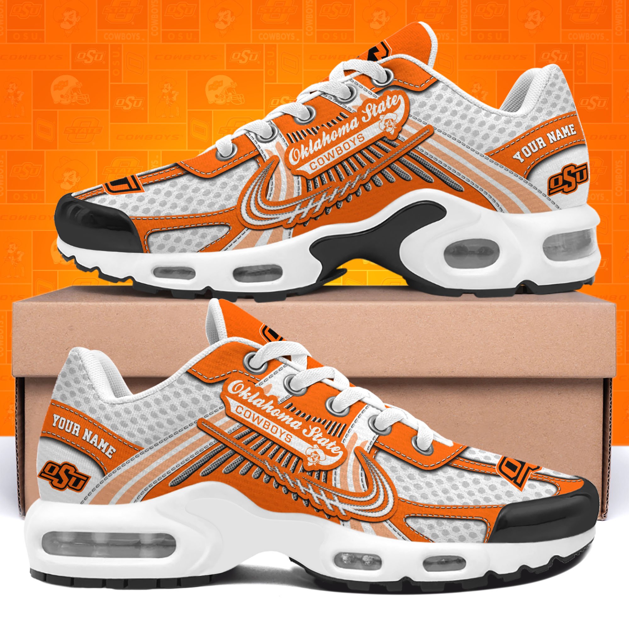 Oklahoma State Cowboys TN Shoes Custom Your Name, Sport Shoes, Gifts For Fans, Sport Gifts For Him ETRG-62360 - Famjoys Oklahoma State Cowboys TN Shoes Custom Your Name, Sport Shoes, Gifts For Fans, Sport Gifts For Him ETRG-62360 - Famjoys