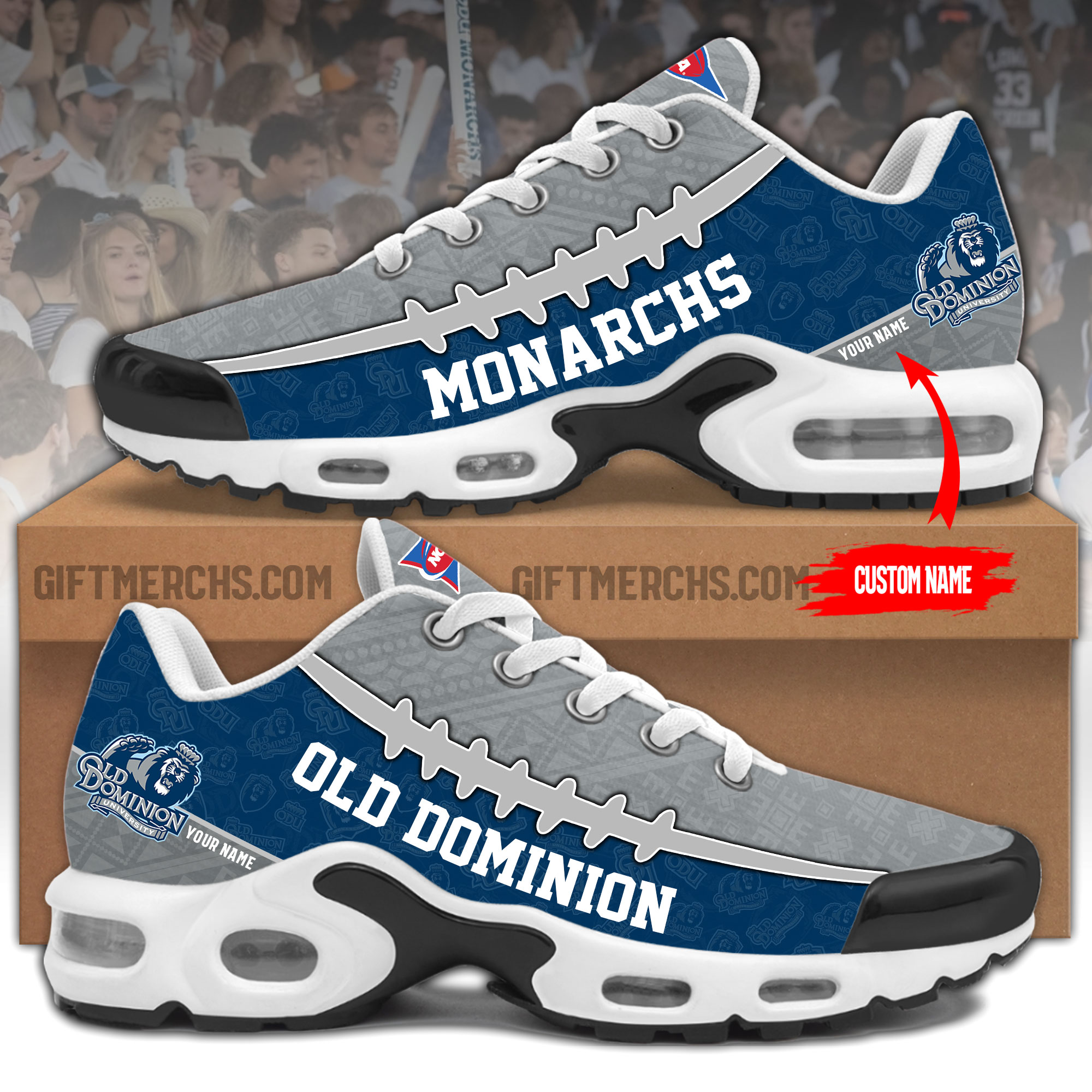 Old Dominion Monarchs Personalized Shoes - Famjoys Old Dominion Monarchs Personalized Shoes - Famjoys