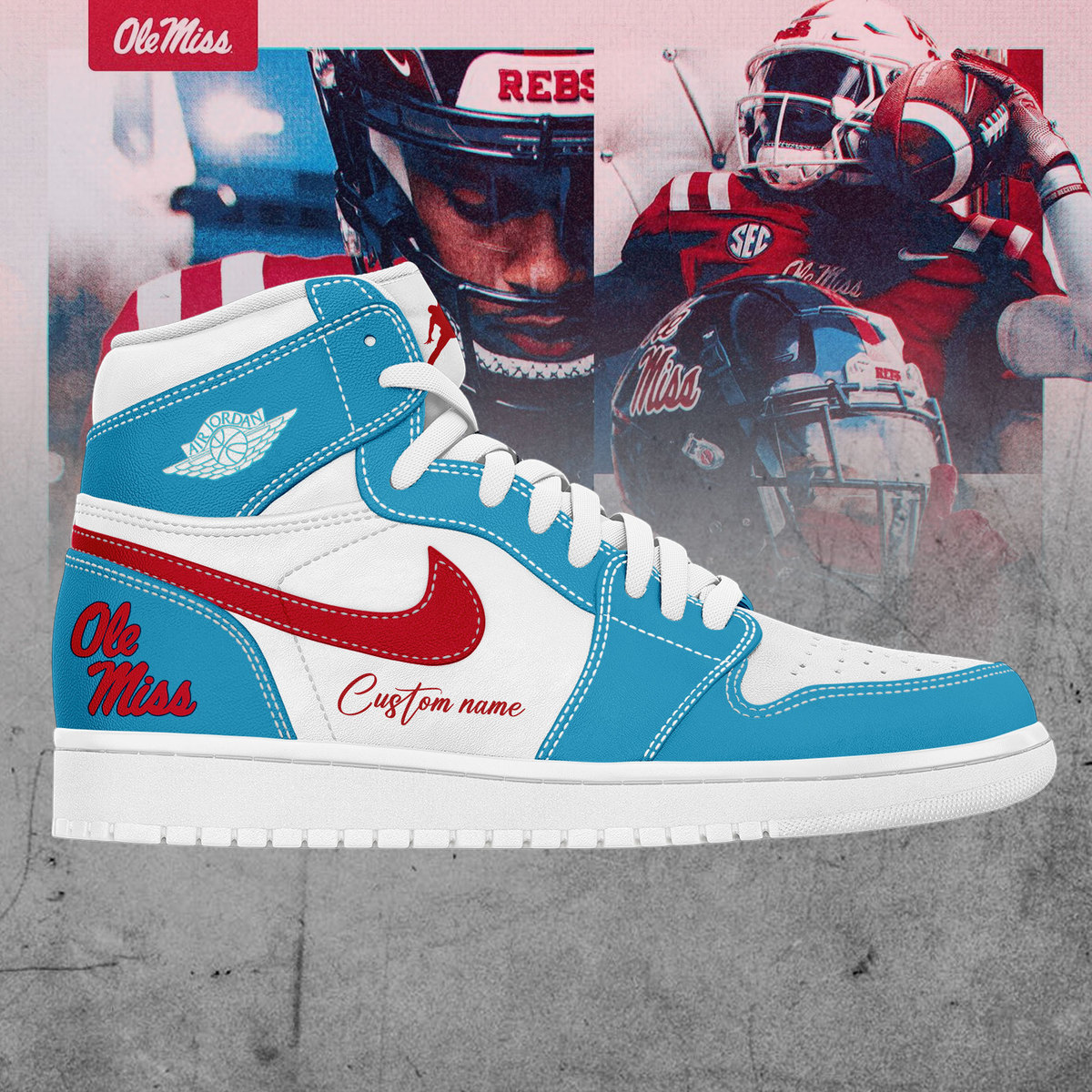 Ole Miss Football Custom Name For Fans Shoes +NT01092403ID10