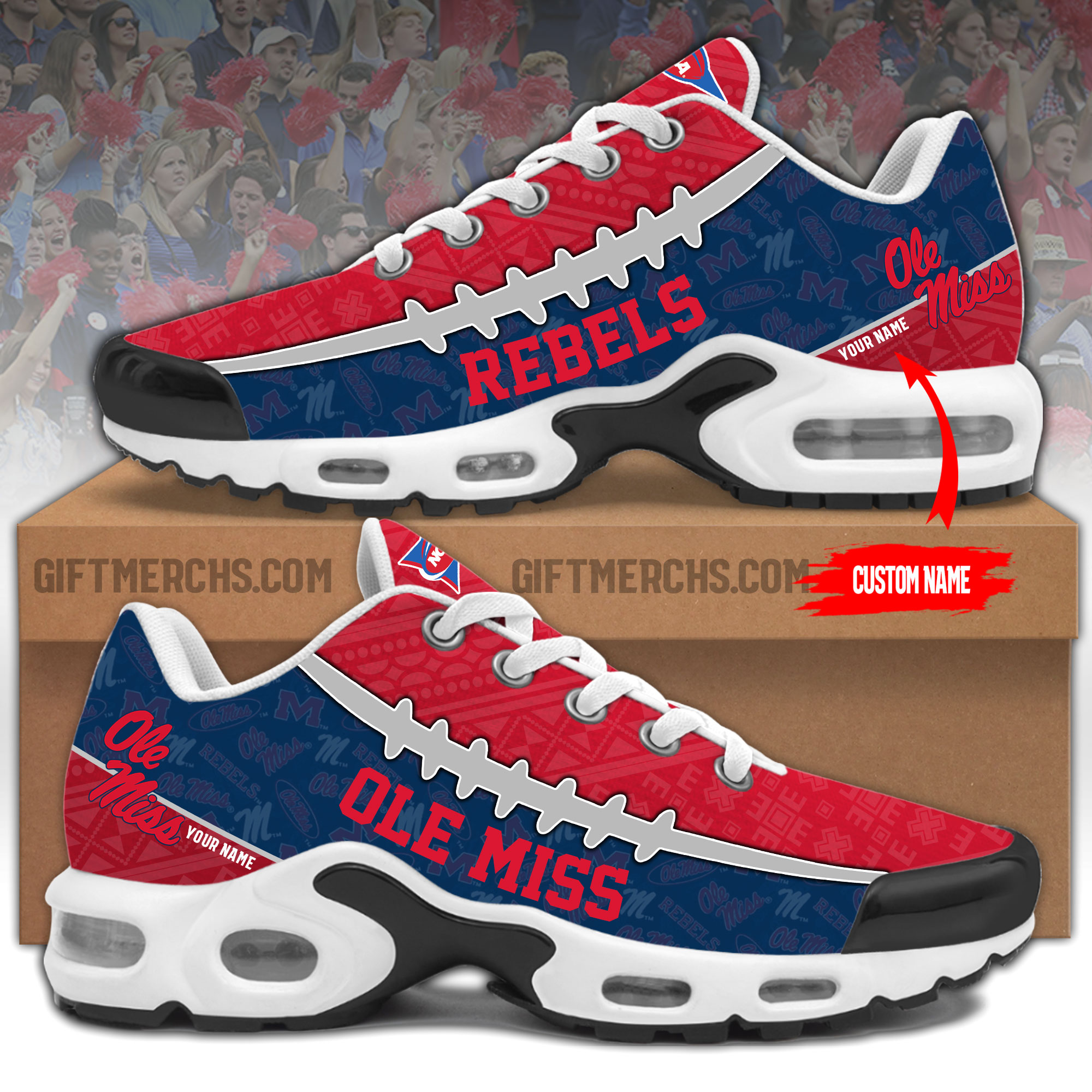 Ole Miss Personalized Shoes