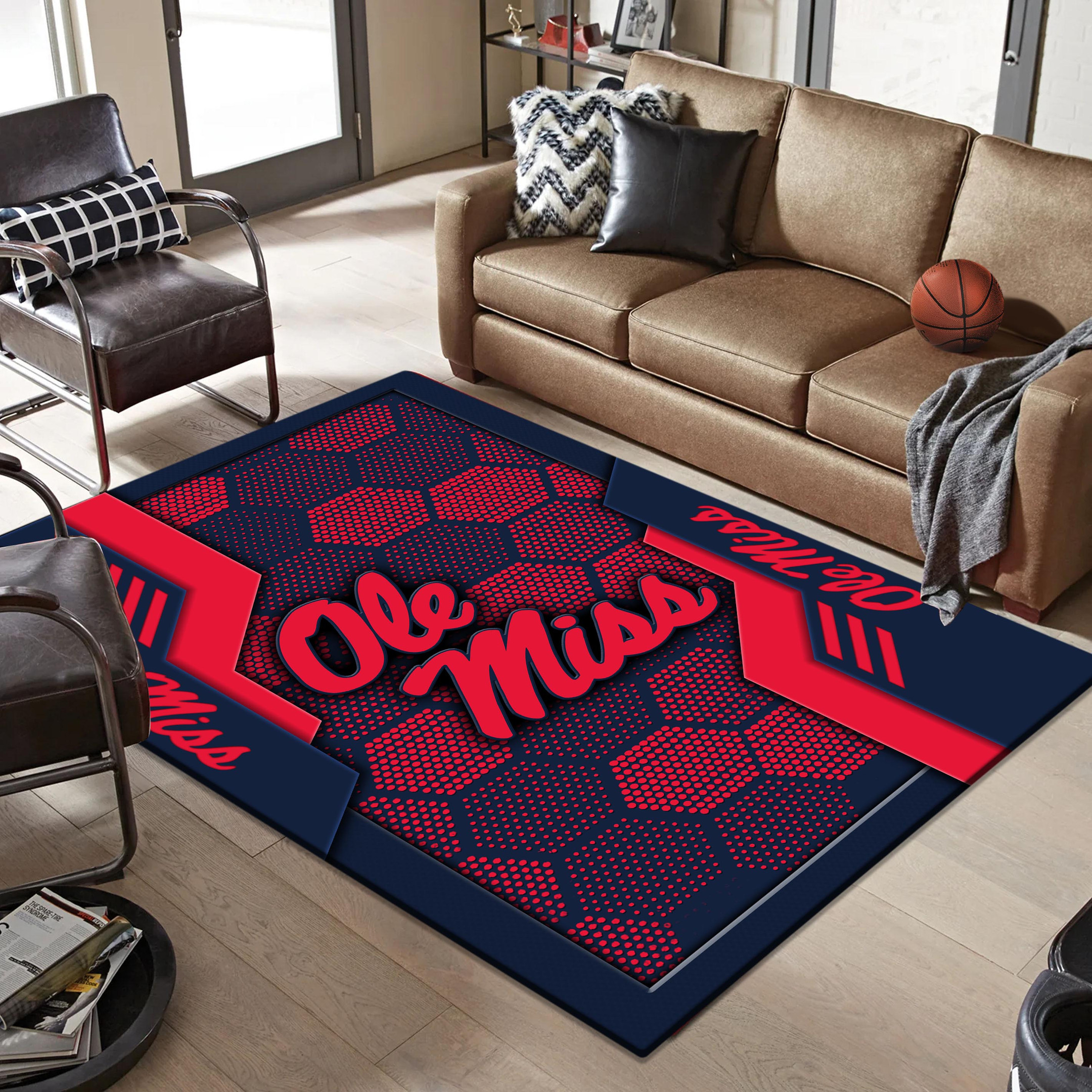 Ole Miss Rebels Area Rugs 3702 - Famjoys Ole Miss Rebels Area Rugs 3702 - Famjoys