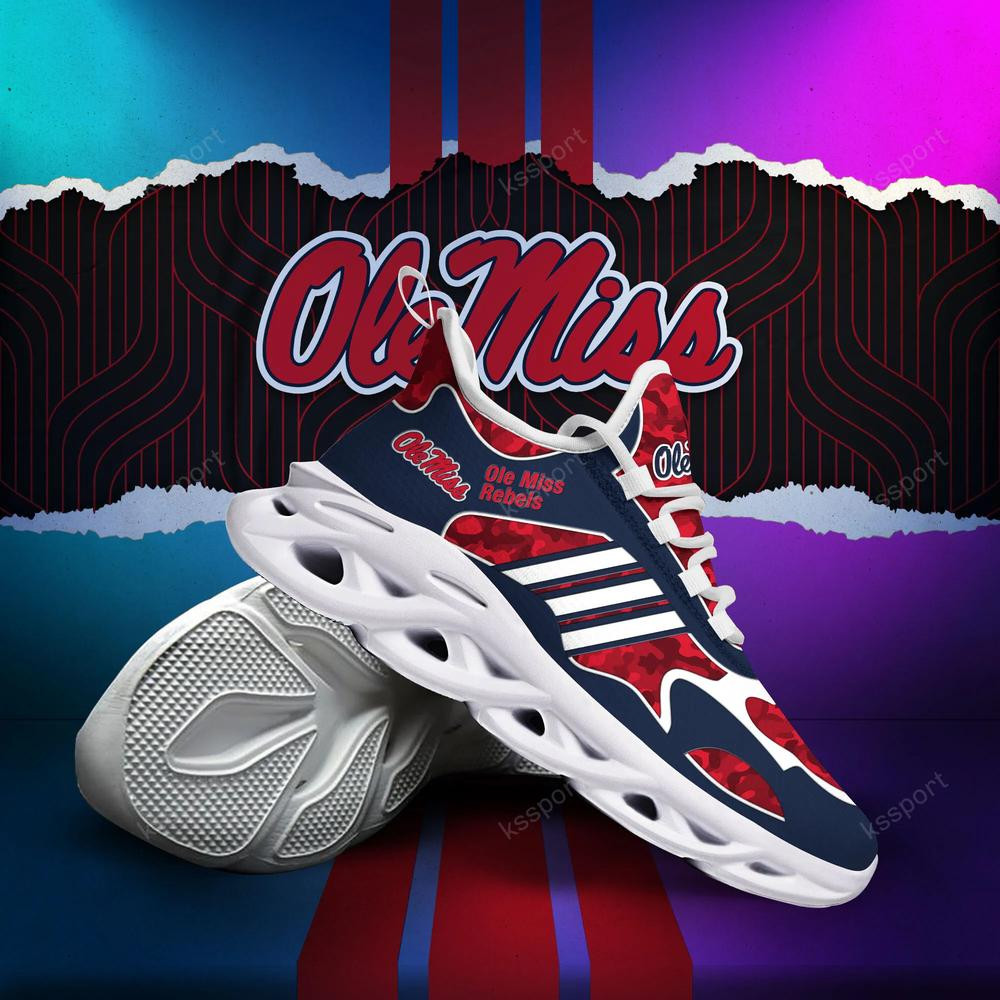 Ole Miss Rebels Max Soul Clunky, Camo Running Sneakers For Fan Ever - Famjoys Ole Miss Rebels Max Soul Clunky, Camo Running Sneakers For Fan Ever - Famjoys