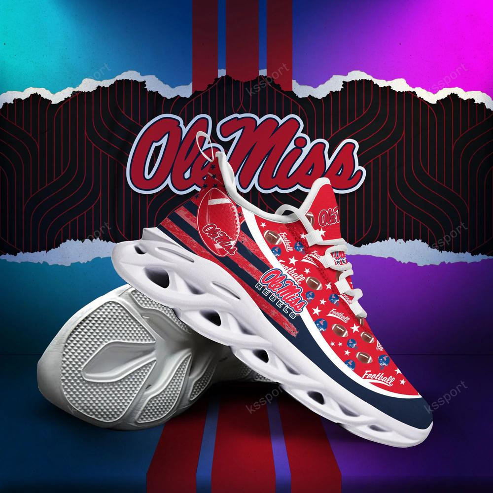 Ole Miss Rebels Max Soul Clunky Sneakers - Famjoys Ole Miss Rebels Max Soul Clunky Sneakers - Famjoys