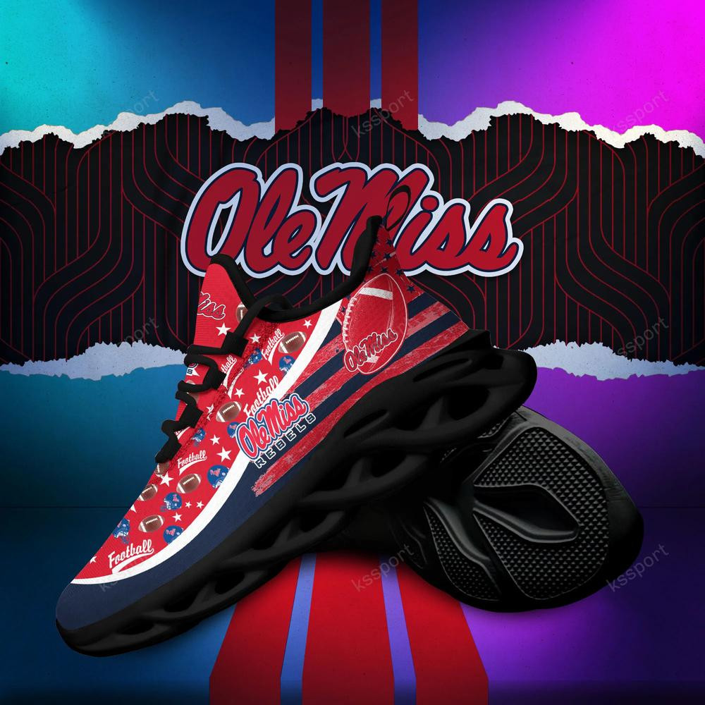 Ole Miss Rebels Max Soul Clunky Sneakers - Famjoys Ole Miss Rebels Max Soul Clunky Sneakers - Famjoys