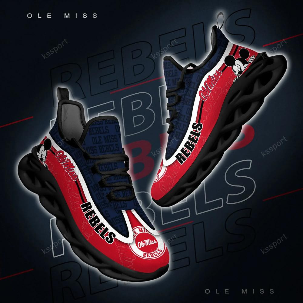 Ole Miss Rebels Max Soul Clunky Sneakers - Famjoys Ole Miss Rebels Max Soul Clunky Sneakers - Famjoys