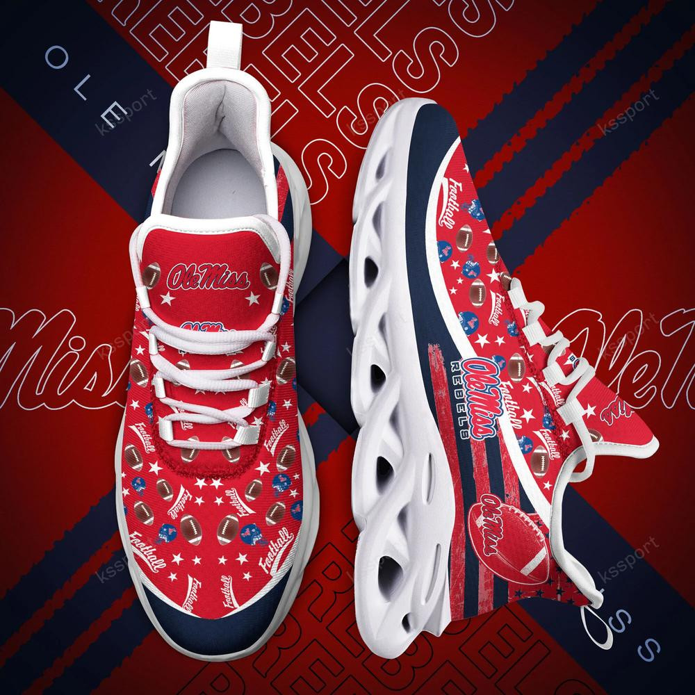 Ole Miss Rebels Max Soul Clunky Sneakers - Famjoys Ole Miss Rebels Max Soul Clunky Sneakers - Famjoys