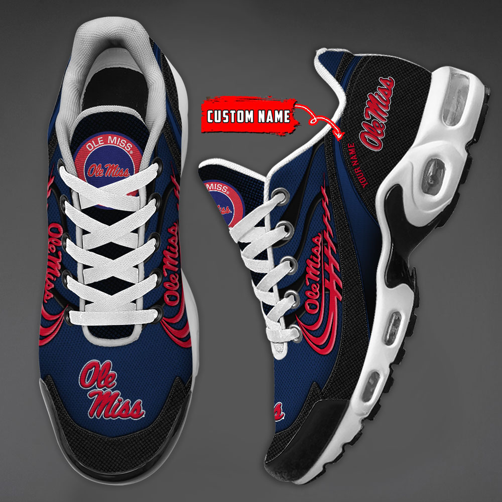 Ole Miss Rebels Personalized Name Air Cushion Sports Shoes Sneaker KLTNS220540 - Famjoys Ole Miss Rebels Personalized Name Air Cushion Sports Shoes Sneaker KLTNS220540 - Famjoys