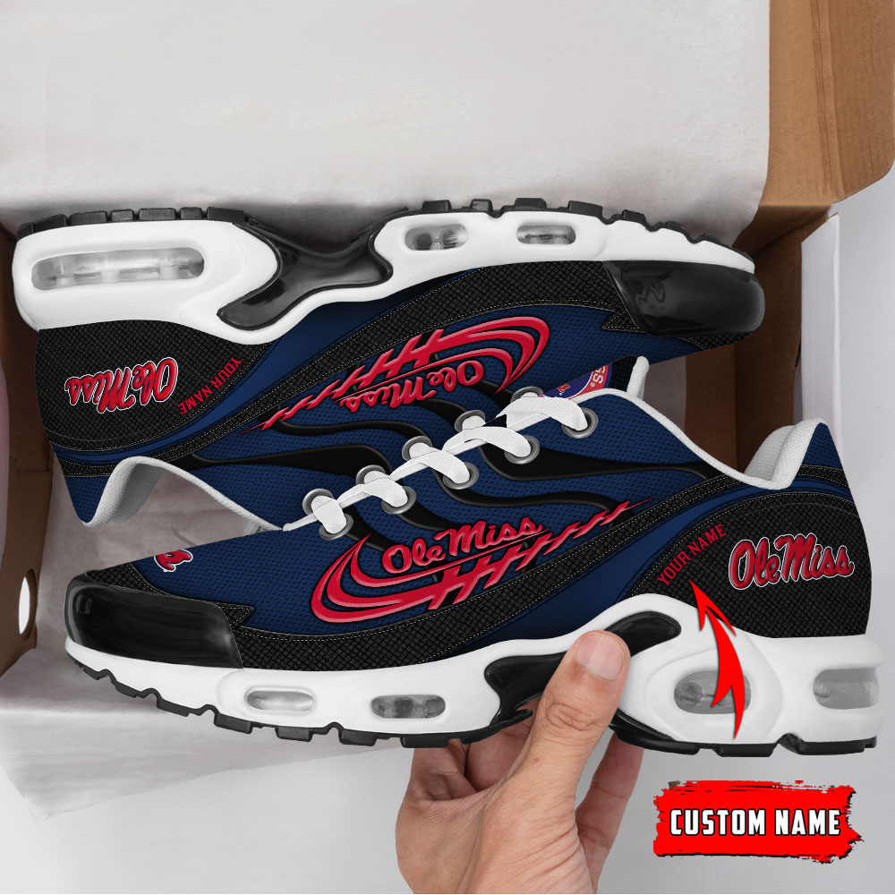 Ole Miss Rebels Personalized Name Air Cushion Sports Shoes Sneaker KLTNS220540 - Famjoys Ole Miss Rebels Personalized Name Air Cushion Sports Shoes Sneaker KLTNS220540 - Famjoys