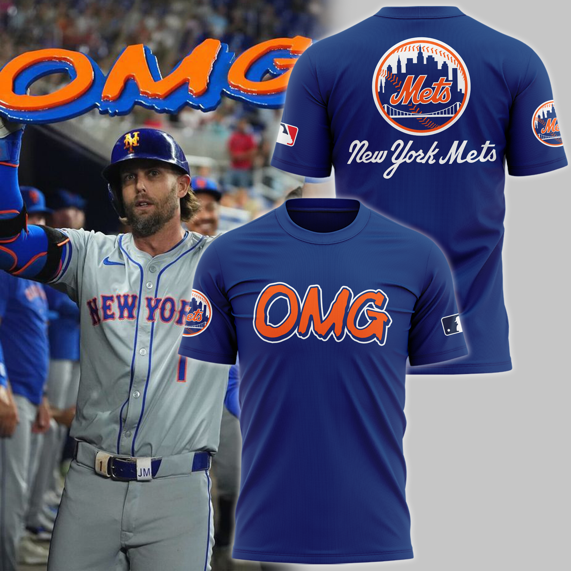 OMG New York Mets Blue Special T Shirt - Famjoys OMG New York Mets Blue Special T Shirt - Famjoys