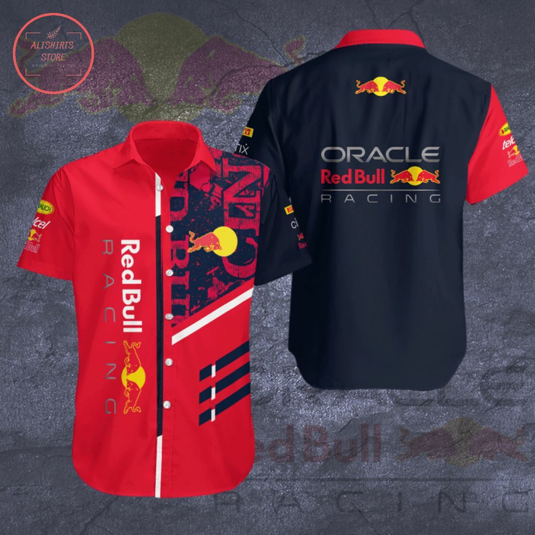 Oracle Red Bull Racing F1 Hawaiian Shirt - Famjoys Oracle Red Bull Racing F1 Hawaiian Shirt - Famjoys