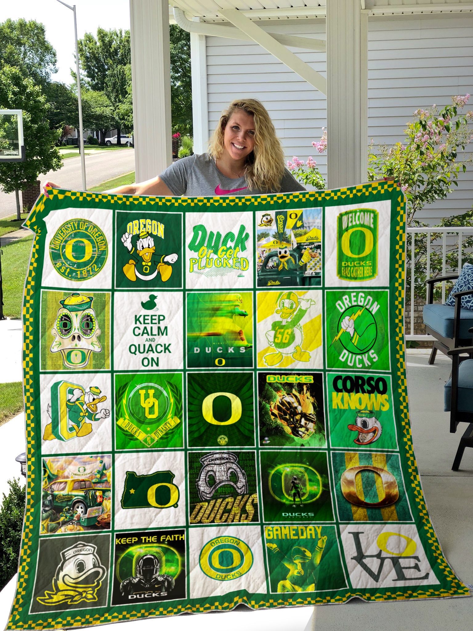Oregon Duck Quilt Blanket Fan Made - Famjoys Oregon Duck Quilt Blanket Fan Made - Famjoys