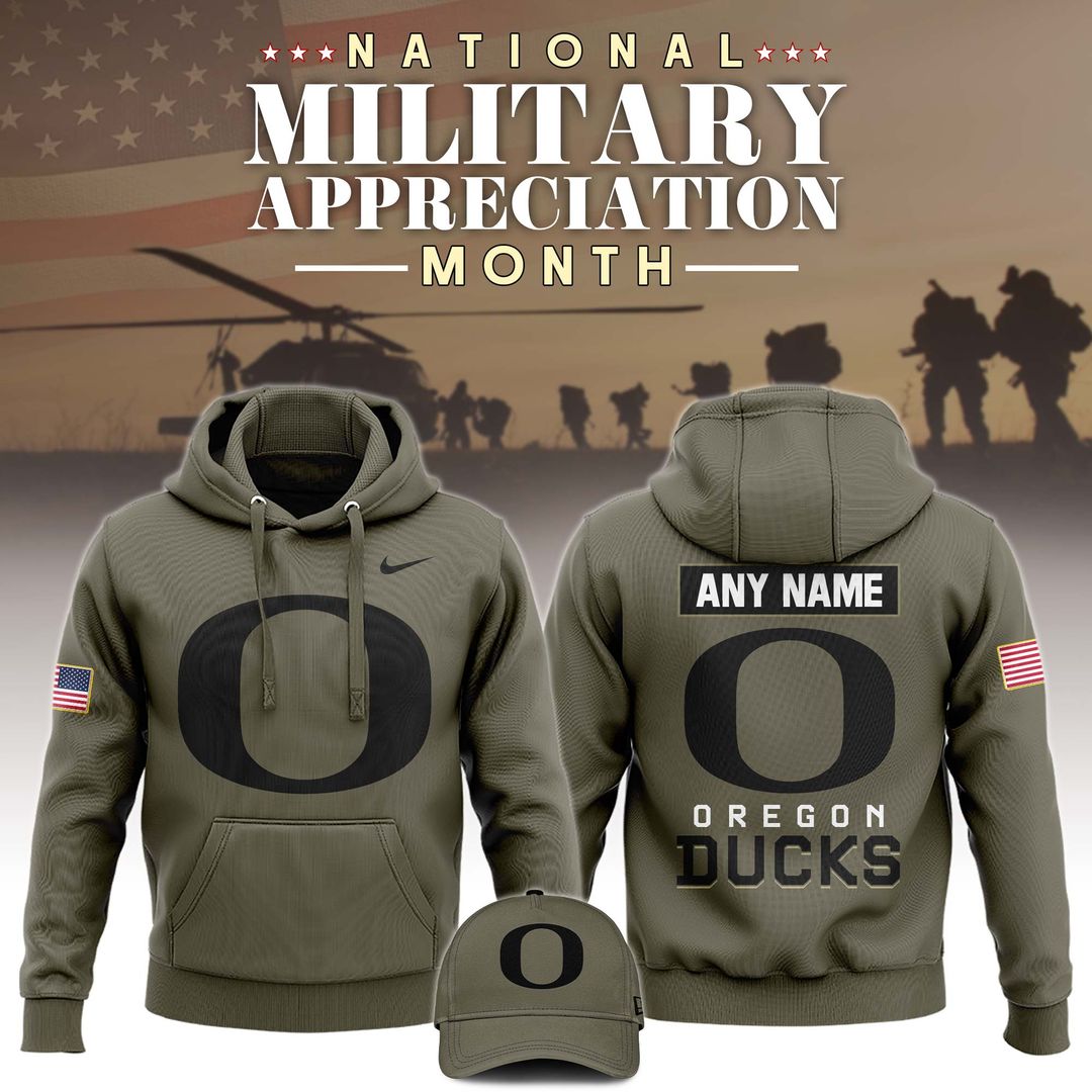 Oregon Ducks 2024 Military Appreciation Club Fleece Pullover Hoodie - Famjoys Oregon Ducks 2024 Military Appreciation Club Fleece Pullover Hoodie - Famjoys