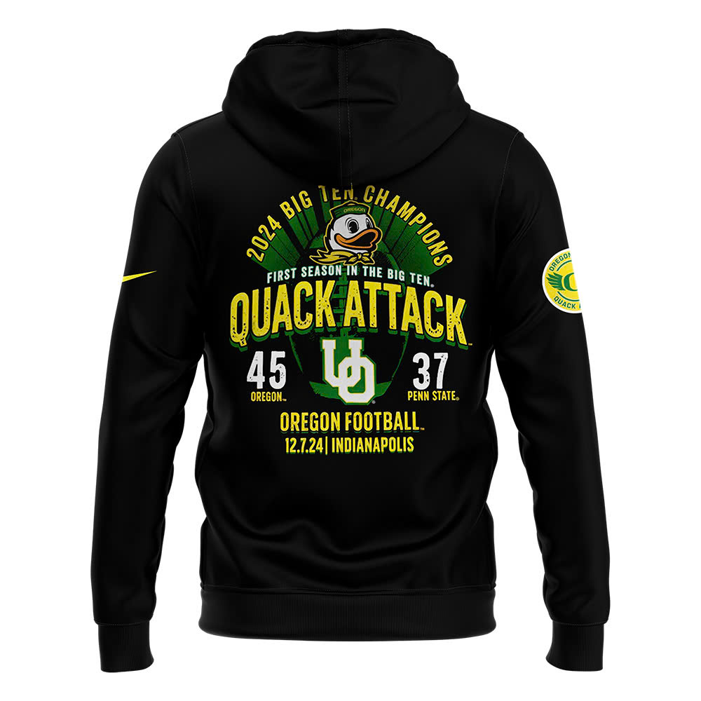 Oregon Ducks Big Ten Football Conference Champions Pullover Hoodie - Famjoys Oregon Ducks Big Ten Football Conference Champions Pullover Hoodie - Famjoys