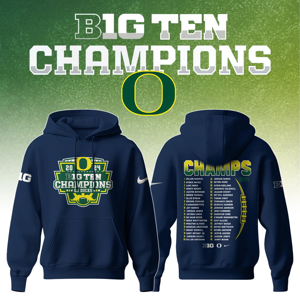 Oregon Ducks Champion Confrence Hoodie Special Editon Ver 2 - Famjoys Oregon Ducks Champion Confrence Hoodie Special Editon Ver 2 - Famjoys