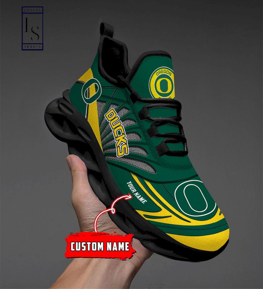 Oregon Ducks Custom Name Max Soul Shoes - Famjoys Oregon Ducks Custom Name Max Soul Shoes - Famjoys