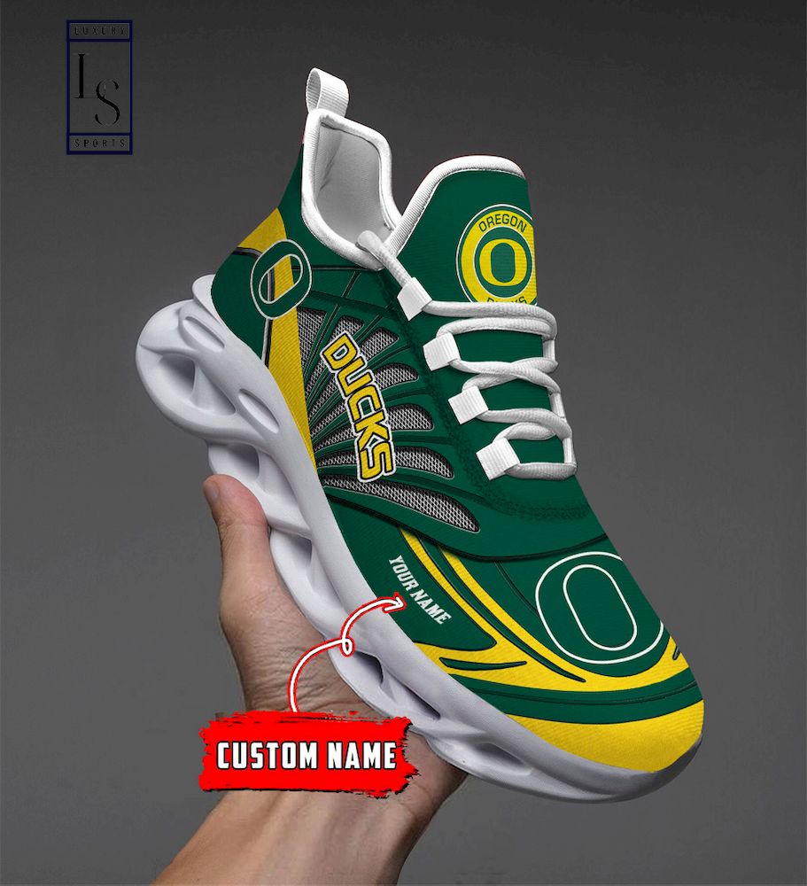 Oregon Ducks Custom Name Max Soul Shoes - Famjoys Oregon Ducks Custom Name Max Soul Shoes - Famjoys