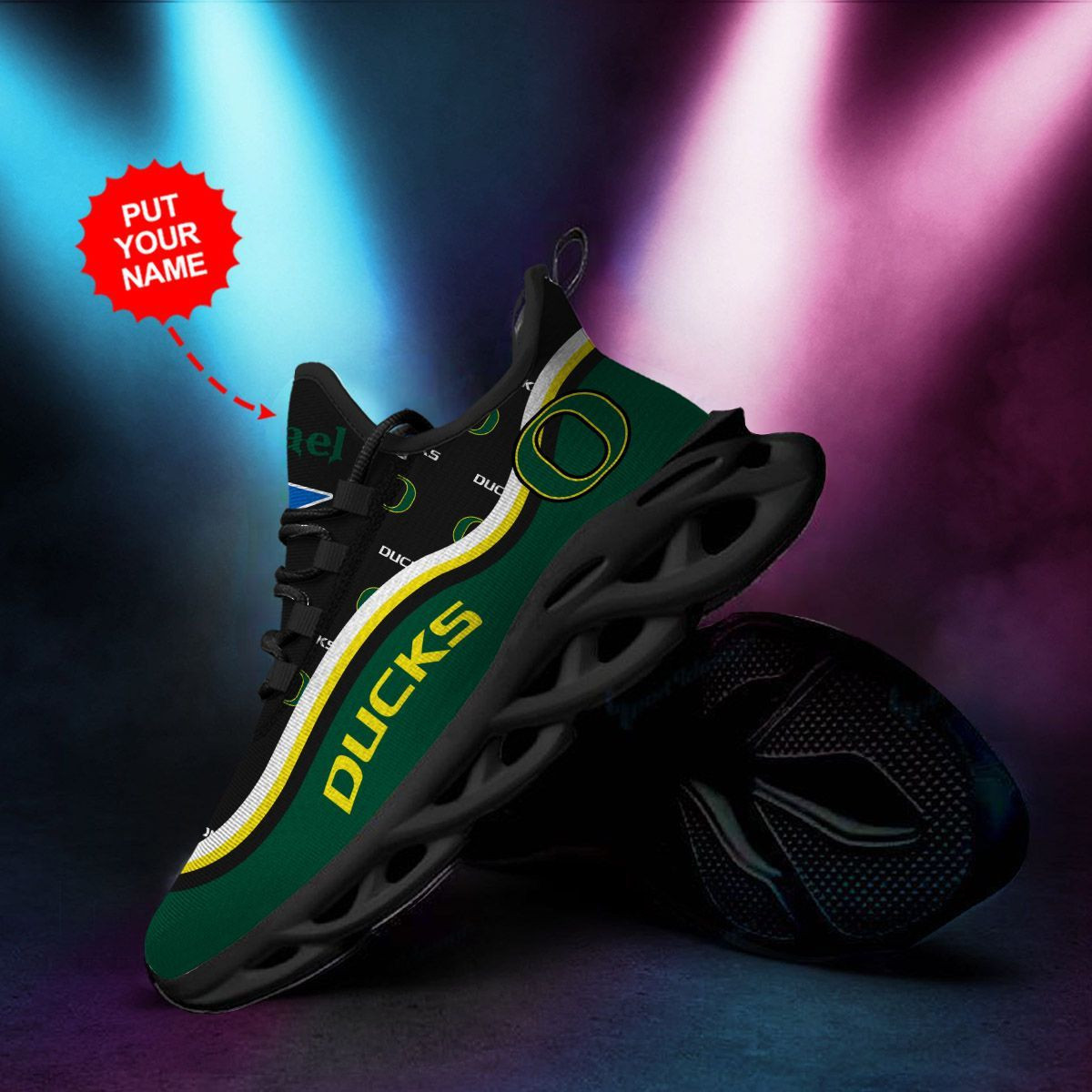 Oregon Ducks Custom Personalized Max Soul Sneakers Shoes - Famjoys Oregon Ducks Custom Personalized Max Soul Sneakers Shoes - Famjoys