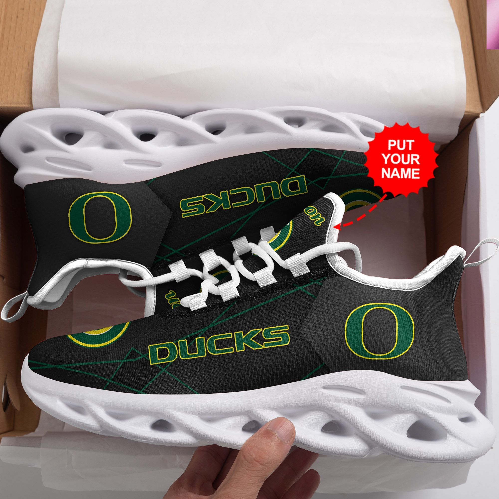 Oregon Ducks Custom Personalized Max Soul Sneakers Shoes - Famjoys Oregon Ducks Custom Personalized Max Soul Sneakers Shoes - Famjoys