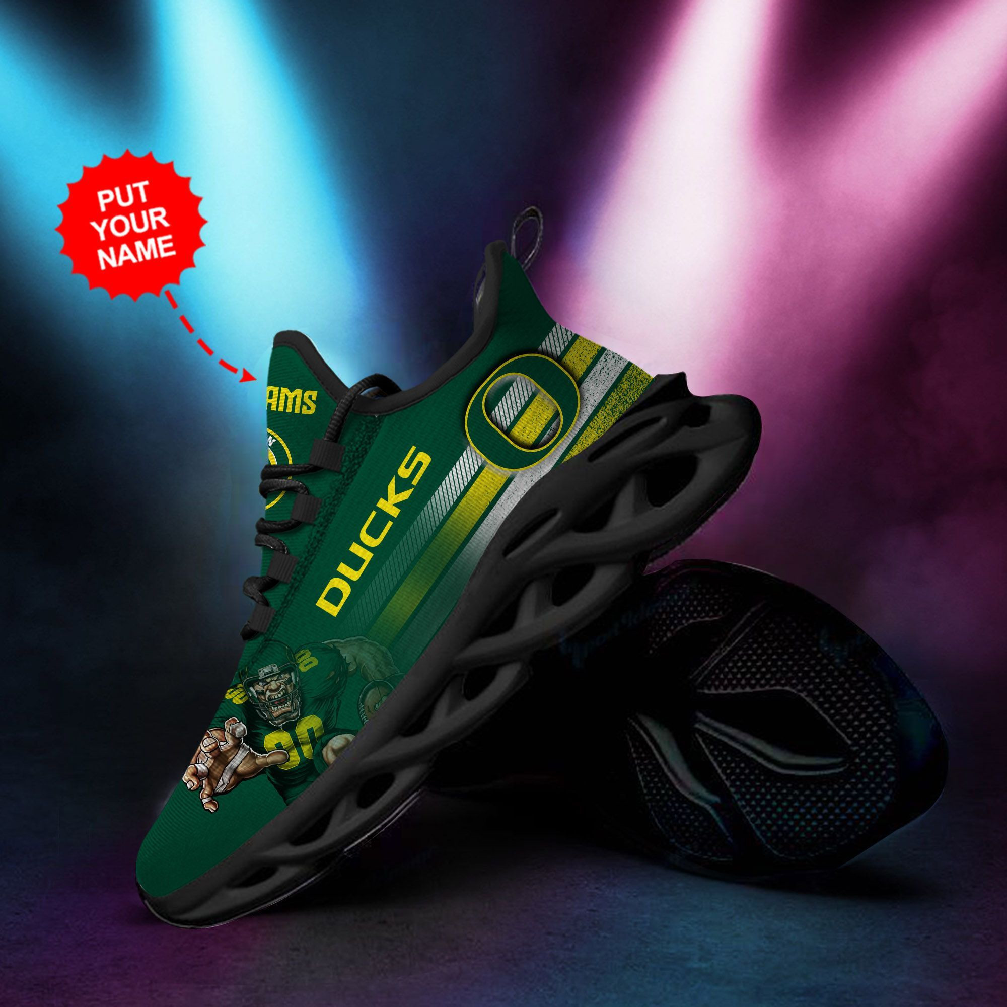 Oregon Ducks Custom Personalized Max Soul Sneakers Shoes - Famjoys Oregon Ducks Custom Personalized Max Soul Sneakers Shoes - Famjoys
