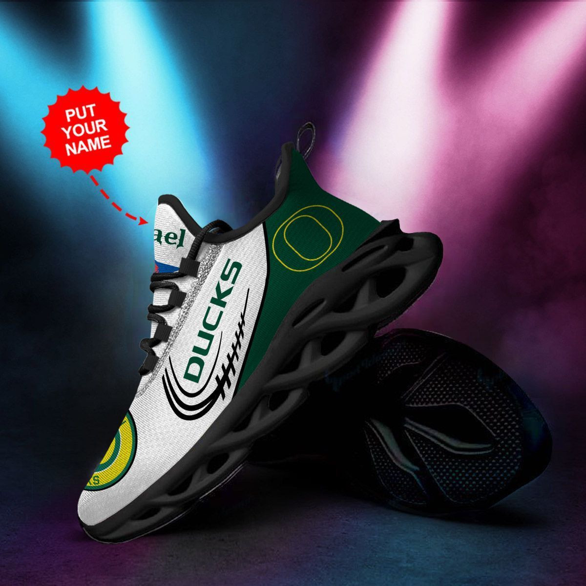 Oregon Ducks Custom Personalized Max Soul Sneakers Shoes