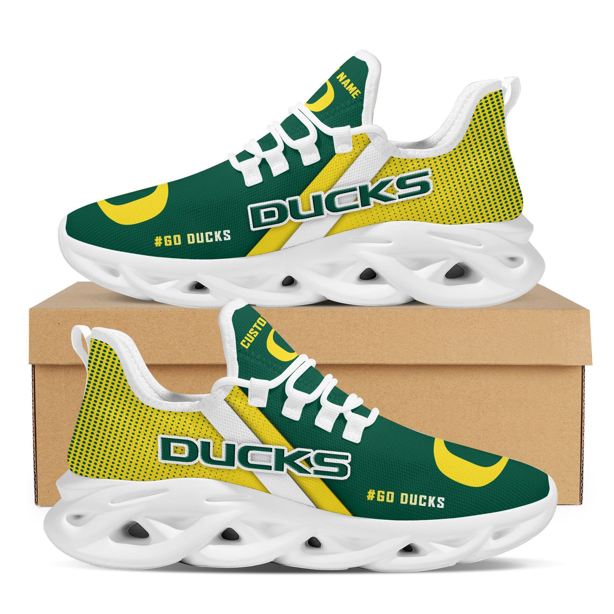 Oregon Ducks Custom Personalized Max Soul Sneakers Shoes University of Oregon - Famjoys Oregon Ducks Custom Personalized Max Soul Sneakers Shoes University of Oregon - Famjoys