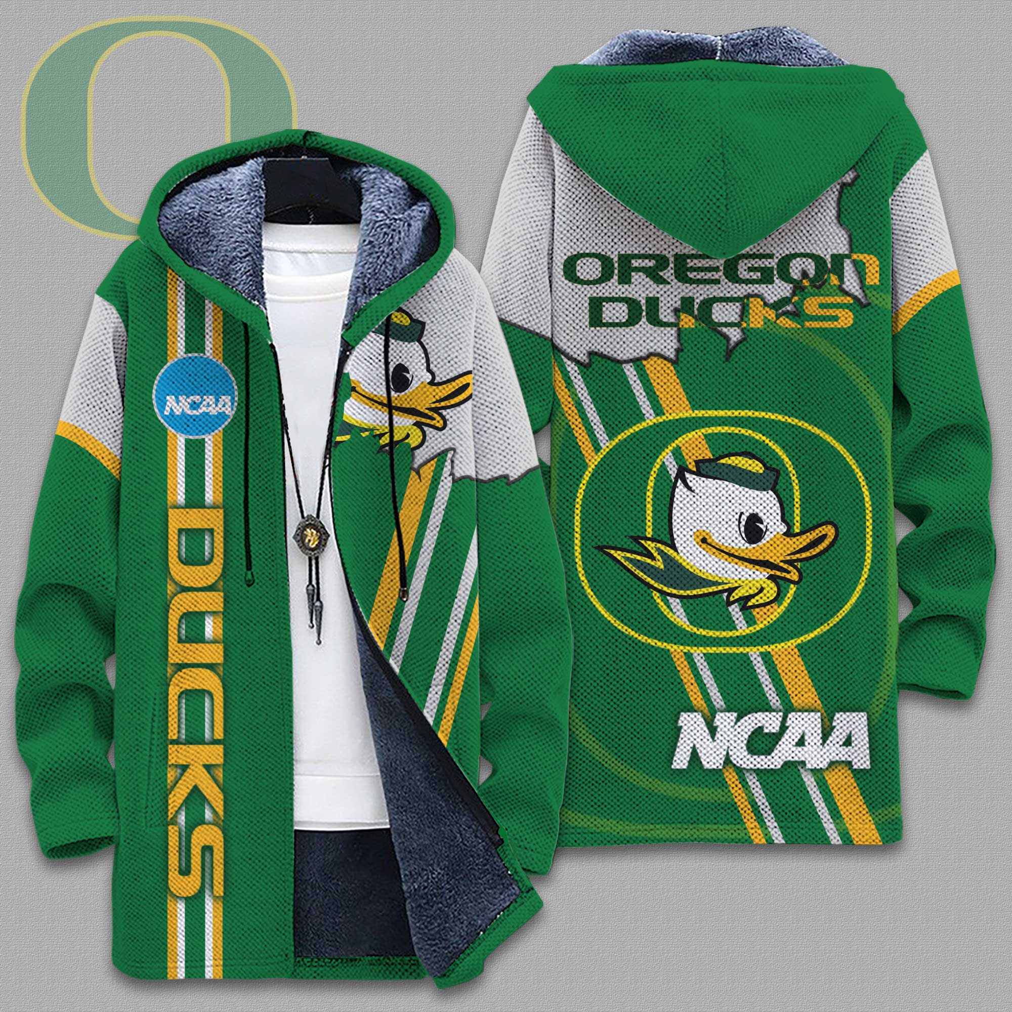 Oregon Ducks football Unisex Fleece Wind Jacket - Famjoys Oregon Ducks football Unisex Fleece Wind Jacket - Famjoys