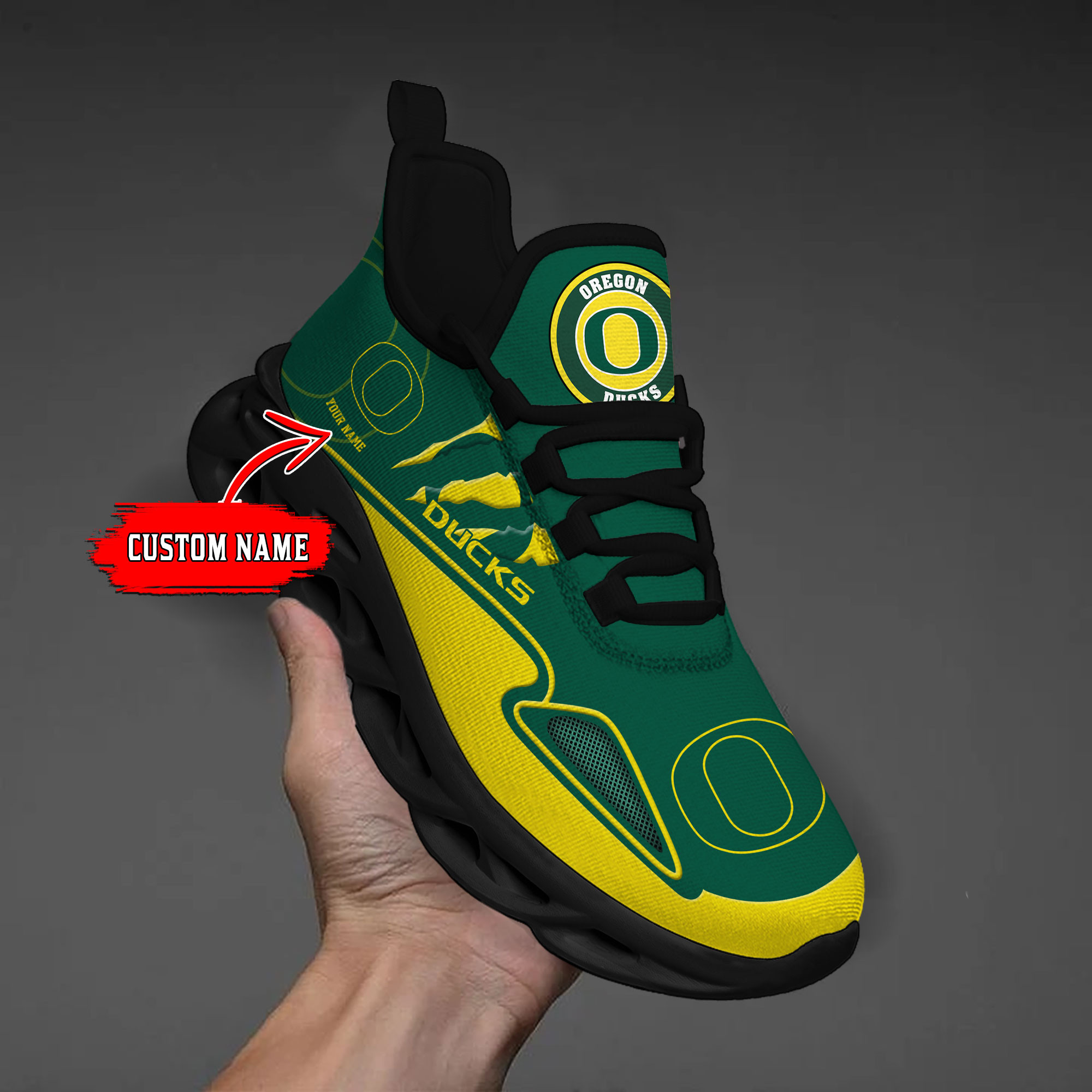 Oregon Ducks Max Soul Shoes - Famjoys Oregon Ducks Max Soul Shoes - Famjoys