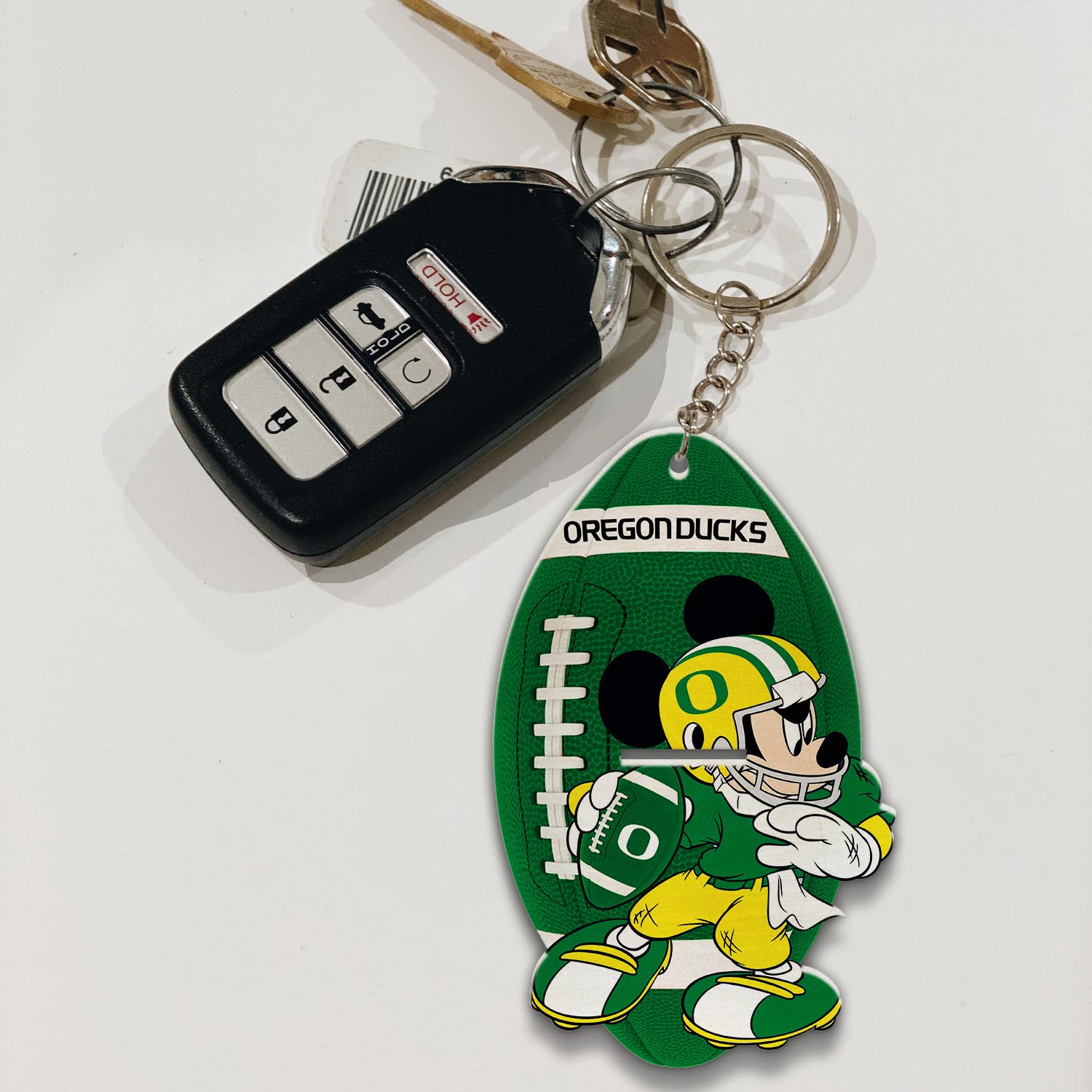 Oregon Ducks Mickey Keychain - Famjoys Oregon Ducks Mickey Keychain - Famjoys