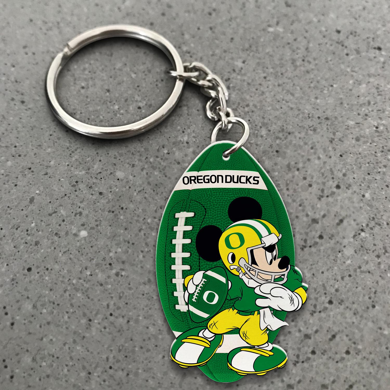Oregon Ducks Mickey Keychain - Famjoys Oregon Ducks Mickey Keychain - Famjoys