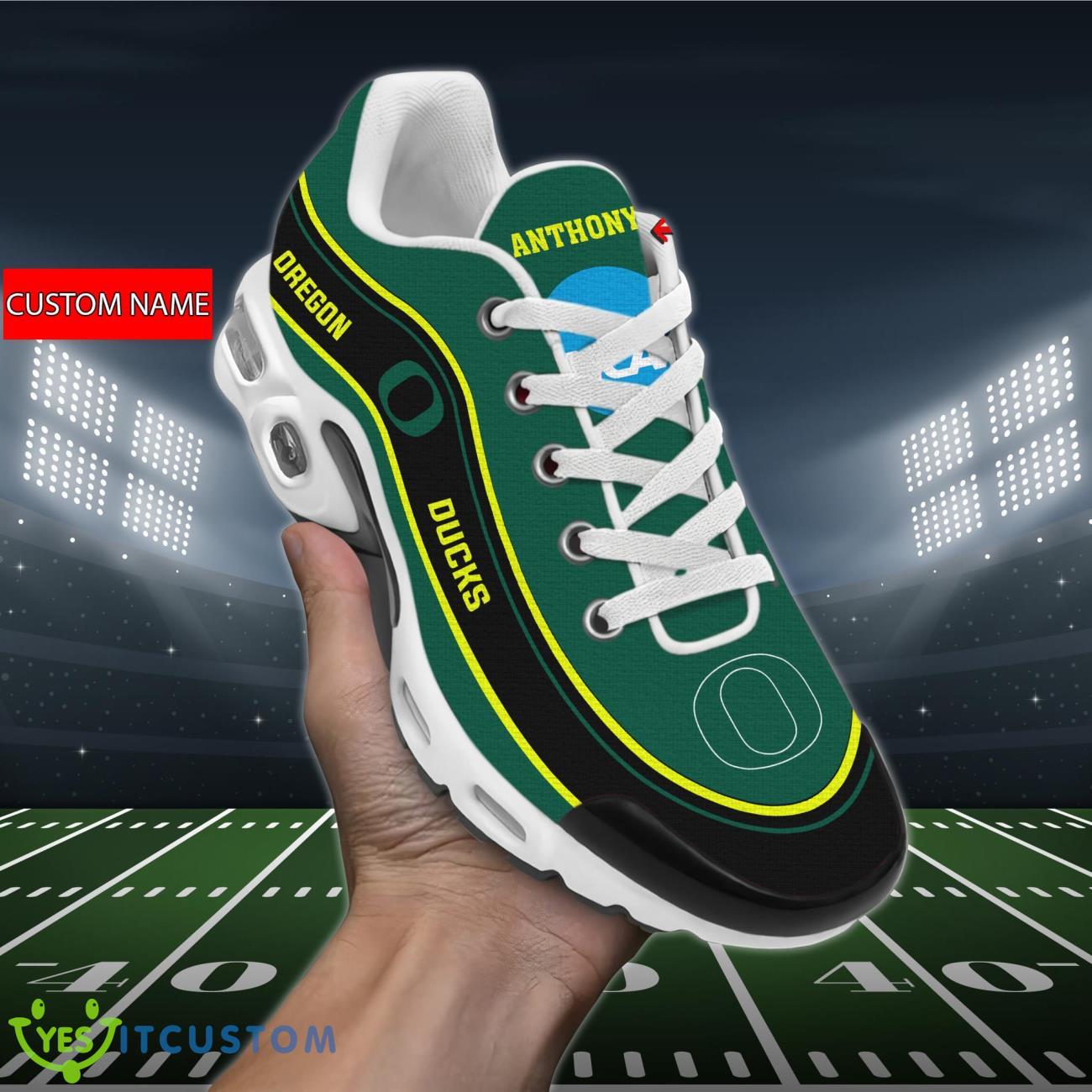 Oregon Ducks NCAA Personalized Name Air Cushion Sports Shoes Sneaker KLTNS220404 - Famjoys Oregon Ducks NCAA Personalized Name Air Cushion Sports Shoes Sneaker KLTNS220404 - Famjoys