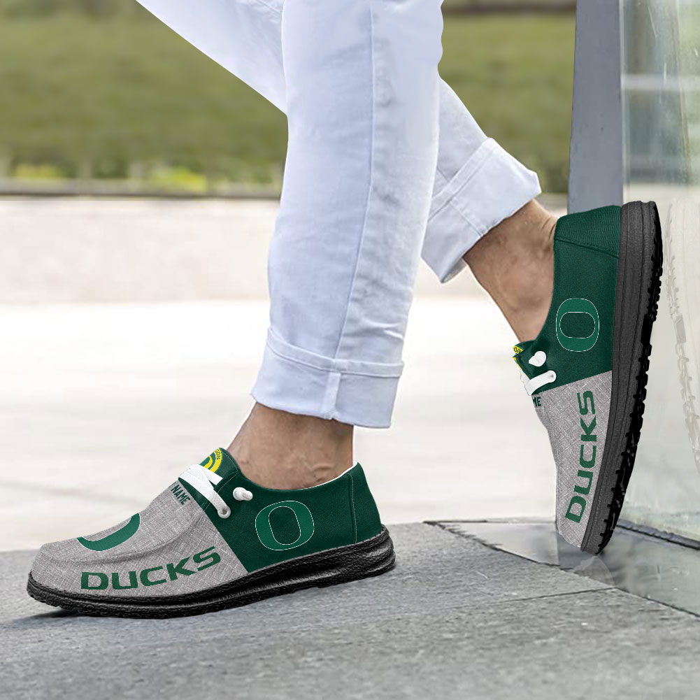 Oregon Ducks Personalized Hey Dude Shoes - Famjoys Oregon Ducks Personalized Hey Dude Shoes - Famjoys