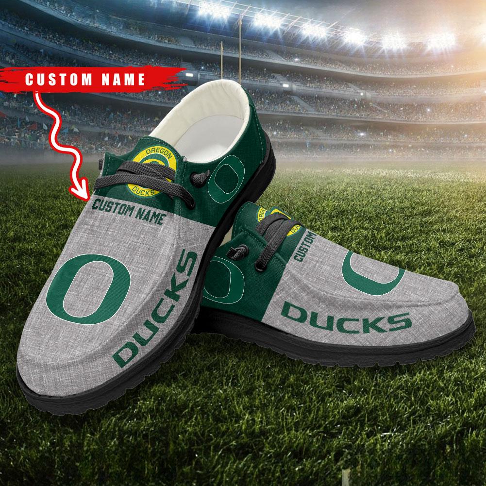 Oregon Ducks Personalized Hey Dude Shoes - Famjoys Oregon Ducks Personalized Hey Dude Shoes - Famjoys