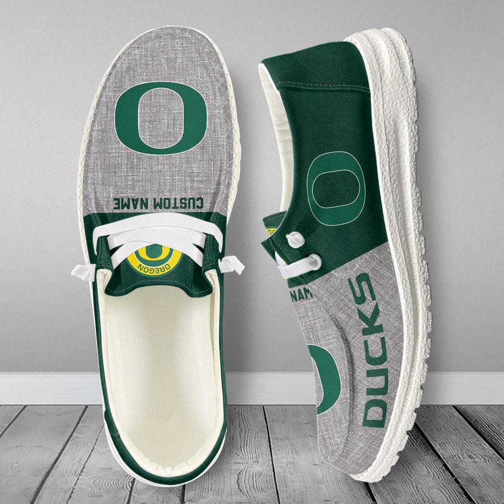 Oregon Ducks Personalized Hey Dude Shoes - Famjoys Oregon Ducks Personalized Hey Dude Shoes - Famjoys