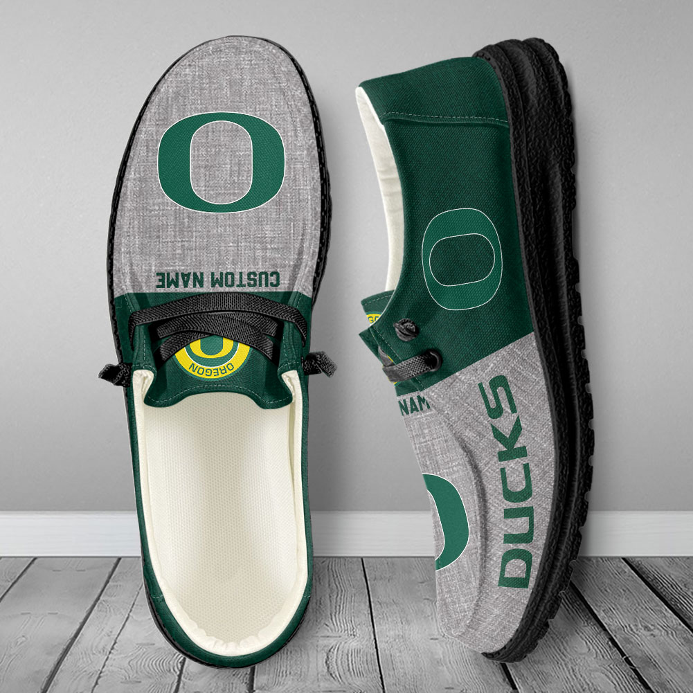 Oregon Ducks Personalized Hey Dude Shoes - Famjoys Oregon Ducks Personalized Hey Dude Shoes - Famjoys